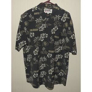Reyn Spooner University Men’s XL Hawaiian Button Shirt Colorado Buffs CU Logo